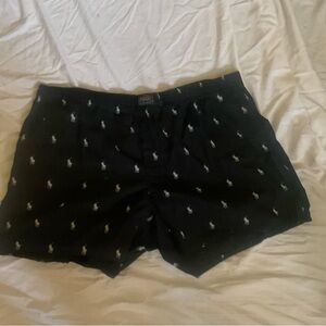 Ralph Lauren Black Boxers with White Accents